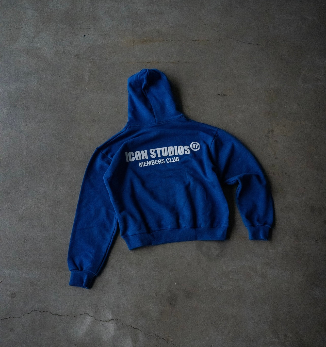 Royal blue vlone online hoodie